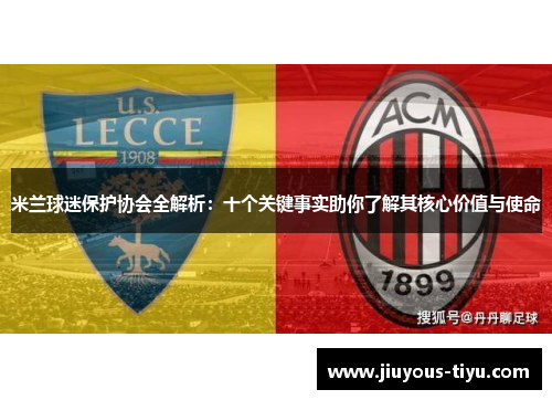 米兰球迷保护协会全解析：十个关键事实助你了解其核心价值与使命